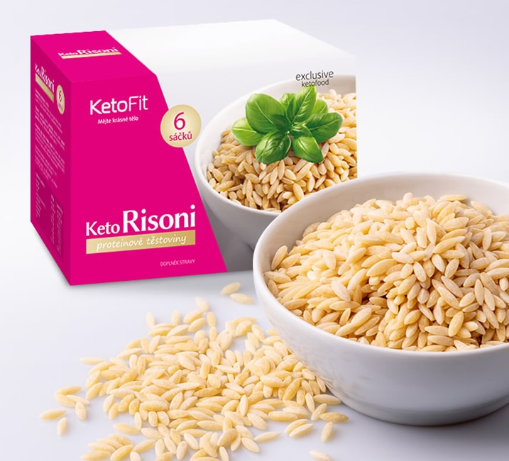 KetoFit Proteinové keto těstoviny RISONI, 300 g