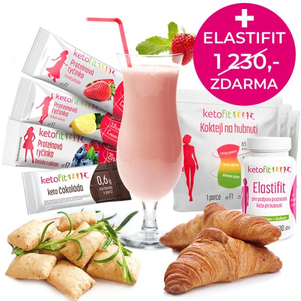 KetoFit Zkušební balíček keto diety Ketofit + Elastifit ZDARMA