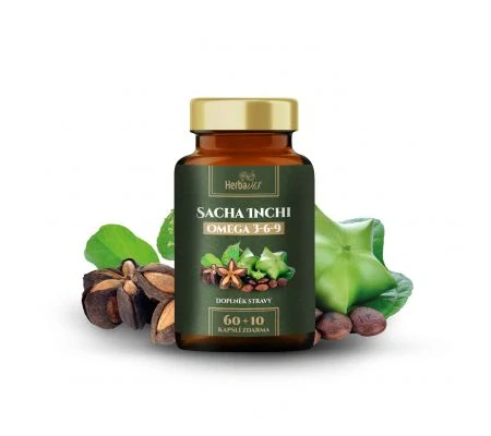 Herbavis SACHA INCHI-OMEGA 3-6-9, 70 kapslí