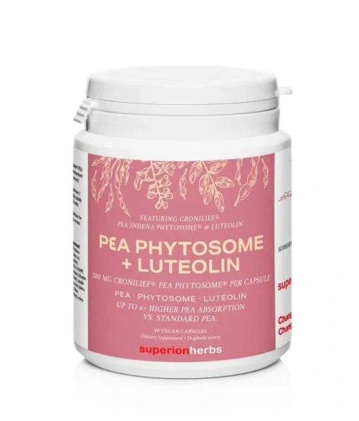 Superionherbs PEA Phytosome® + Luteolin, 90 tobolek