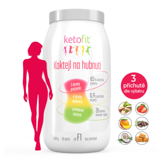 KetoFit proteinový koktejl 1260 g - lehká péče