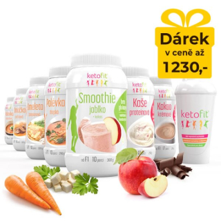KetoFit Dvoutýdenní proteinová péče - 77 porcí, 1944g