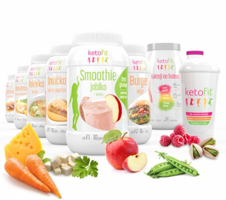KetoFit Třítýdenní proteinová péče - 108 porcí, 3101g