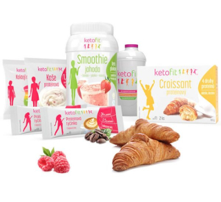 KetoFit balíček Výletník- proteinová dieta na cesty na 10 dní, 1475g