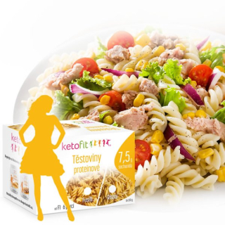 KetoFit Proteinové low carb těstoviny - Fusilli, 300 g