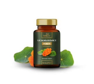 Herbavis LICHOŘEŘIŠNICE FORTE + Vitamín C, 60 kapslí