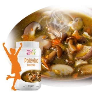KetoFit Polévka houbová - 10 porcí