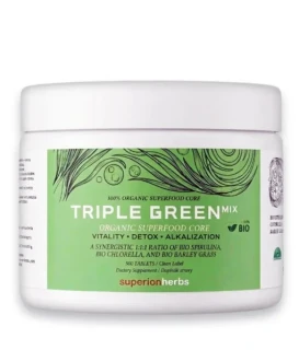 Superionherbs Triple Green Mix BIO, 500 tablet
